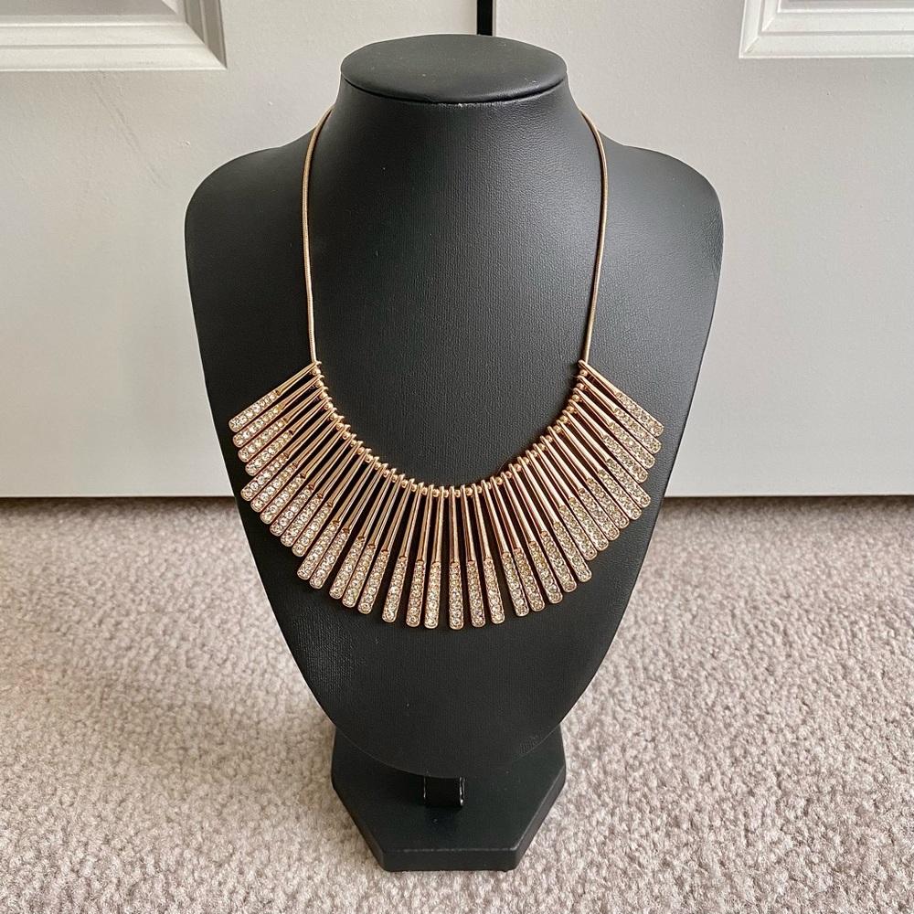 INC Gold-Tone Pavé Statement Necklace